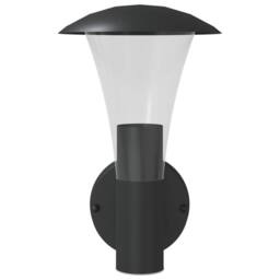 Berkfield Home Outdoor Wall Light Black Stainless Steel - thumbnail 4
