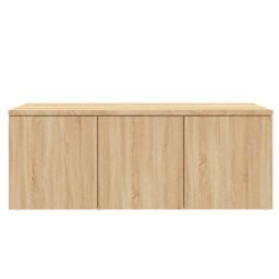 Berkfield Home TV Cabinet Sonoma Oak 80x34x30 cm Engineered Wood in Brown - Size: 80 x 34 x 30 cm - thumbnail 5