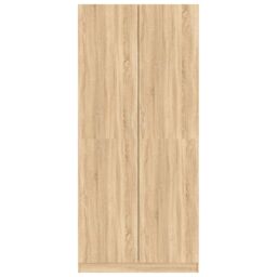 Berkfield Home Wardrobe Sonoma Oak 90x52x200 cm Engineered Wood in Brown - Size: 90 x 52 x 200 cm - thumbnail 5