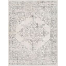 Livabliss Roma-Vintage Off-White Grey Charcoal Traditional Boho Living Dining Bedroom Rug in Cream - Size: 200 cm x 275 cm - thumbnail 2