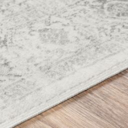 Livabliss Roma-Vintage Off-White Grey Charcoal Traditional Boho Living Dining Bedroom Rug in Cream - Size: 200 cm x 275 cm - thumbnail 3
