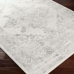 Livabliss Roma-Vintage Off-White Grey Charcoal Traditional Boho Living Dining Bedroom Rug in Cream - Size: 200 cm x 275 cm - thumbnail 6