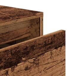Berkfield Home Stylish Box Drawer Old Wood 40.5x40x40 cm Engineered Wood in Brown - thumbnail 8