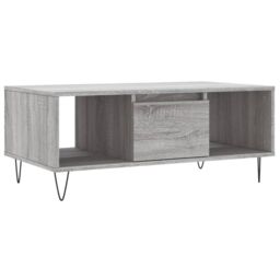 Berkfield Home Coffee Table Grey Sonoma 90x50x36.5 cm Engineered Wood - thumbnail 2