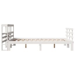 Berkfield Home Bed Frame with Headboard without Mattress White 120x190 cm Small Double - thumbnail 7