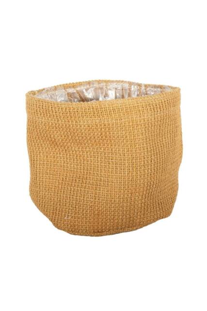 KDMD Jute Nursery Basket with Liner 18 x 18cm 3 Pack in Brown - Size: 18 x 18 cm - image 1
