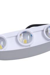 Living and Home 6W Warm LED Up and Down Wall Light for Indoor & Outdoor in White - thumbnail 4