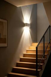 Living and Home 6W Warm LED Up and Down Wall Light for Indoor & Outdoor in White