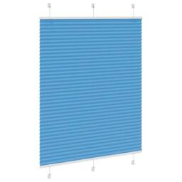 Berkfield Home Pleated Blind Blue 110x150 cm Fabric Width 109.4 cm Polyester