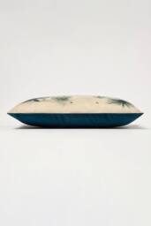 Homescapes Palm Sepia Boudoir Cushion 30 x 50 cm Tropical in Blue - Size: 30 cm x 50 cm - thumbnail 4
