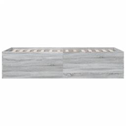 Berkfield Home Bed Frame without Mattress Grey Sonoma 90x190 cm Single - thumbnail 5