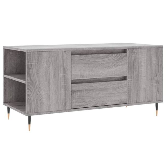 Berkfield Home Coffee Table Grey Sonoma 102x44.5x50 cm Engineered Wood - image 1