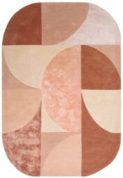 The Rug Shop UK Orange Handmade Geometric Abstract Luxurious Easy To Clean Rug - Size: 200 cm x 300 cm - thumbnail 6