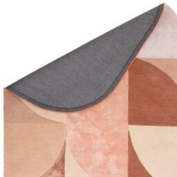 The Rug Shop UK Orange Handmade Geometric Abstract Luxurious Easy To Clean Rug - Size: 200 cm x 300 cm - thumbnail 5