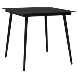 Berkfield Home Beautiful 5 Piece Garden Dining Set Black PVC Rattan - thumbnail 7