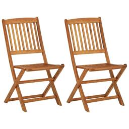 Berkfield Home Sturdy 3 Piece Folding Garden Dining Set Solid Acacia Wood in Brown - thumbnail 8