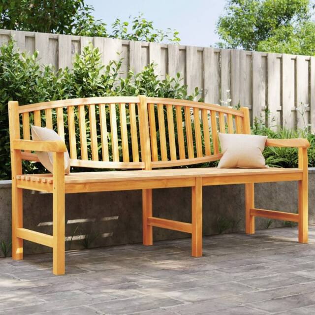 Berkfield Home Garden Bench 179.5x60x90 cm Solid Teak Wood in Brown - image 1
