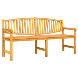 Berkfield Home Garden Bench 179.5x60x90 cm Solid Teak Wood in Brown - thumbnail 2