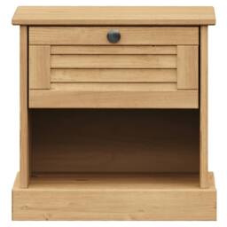 Berkfield Home Bedside Cabinet VIGO 42x35x40 cm Solid Wood Pine in Brown - Size: 42 x 35 x 40 cm - thumbnail 5