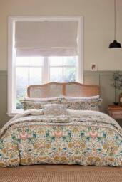 Morris & Co 'Lodden' Cotton Duvet Cover Set - Size: Single
