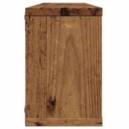 Berkfield Home Wall Cube Shelves 6 pcs Old Wood 60x15x23 cm Engineered Wood in Brown - Size: 60 x 15 x 23 cm - thumbnail 6