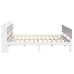 Berkfield Home Beautiful Bed Frame with Headboard without Mattress White 200x200 cm - thumbnail 5