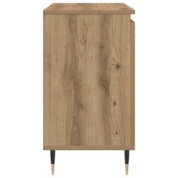 Berkfield Home Bathroom Cabinet Artisan Oak 58x33x60 cm Engineered Wood in Brown - Size: 58 x 33 x 60 cm - thumbnail 5