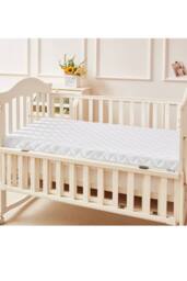 Groundlevel Bambico Ultra Comfort Memory Foam Children's Mattress - 120x60x10cm in White - Size: 120 x 60 x 10 cm - thumbnail 1