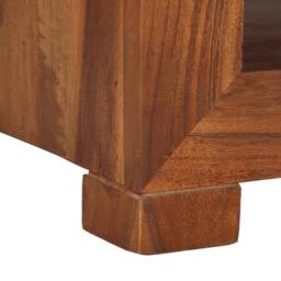 Berkfield Home Side Table 37x29x40 cm Solid Wood Acacia in Brown - Size: 37 x 29 x 40 cm - thumbnail 6