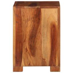 Berkfield Home Side Table 37x29x40 cm Solid Wood Acacia in Brown - Size: 37 x 29 x 40 cm - thumbnail 3