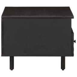 Berkfield Home Beautiful Coffee Table Black 80x54x40 cm Solid Wood Mango - Size: 80 x 54 x 40 cm - thumbnail 6