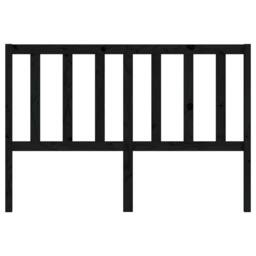 Berkfield Home Beautiful Bed Headboard Black 166x4x100 cm Solid Wood Pine - Size: 166 x 4 x 100 cm - thumbnail 4