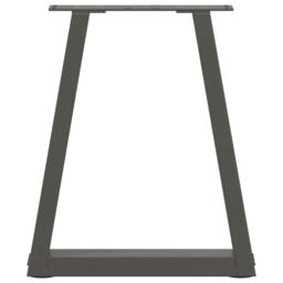 Berkfield Home Dining Table Legs V-Shape 2 pcs Anthracite 28x(42-43.3) cm Steel in Black - thumbnail 5