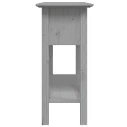 Berkfield Home Beautiful Console Table BODO Grey 90x34.5x73 cm Solid Wood Pine - thumbnail 5