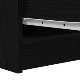 Berkfield Home Sideboard Black Oak 29.5x34x76 cm Engineered Wood - thumbnail 9