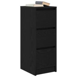 Berkfield Home Sideboard Black Oak 29.5x34x76 cm Engineered Wood - thumbnail 4