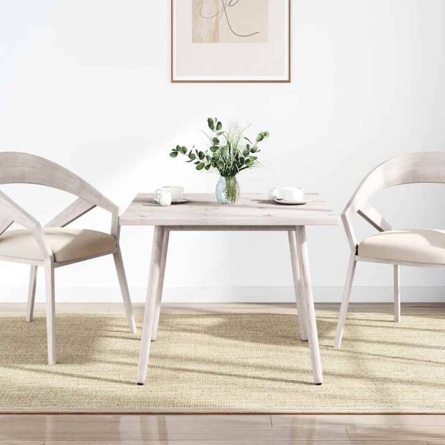 Berkfield Home Table Top White 70x70x2.5 cm Solid Wood Pine Square - image 1