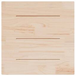 Berkfield Home Table Top White 70x70x2.5 cm Solid Wood Pine Square - thumbnail 4