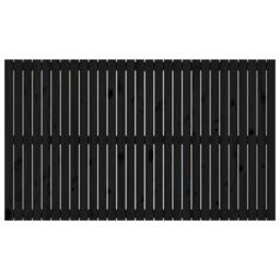 Berkfield Home Wall Headboard Black 185x3x110 cm Solid Wood Pine - Size: 185 x 3 x 110 cm - thumbnail 4