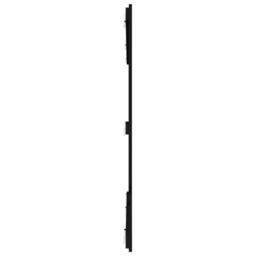 Berkfield Home Wall Headboard Black 185x3x110 cm Solid Wood Pine - Size: 185 x 3 x 110 cm - thumbnail 5