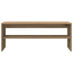 Berkfield Home TV Cabinet Artisan Oak 100x40x40 cm Engineered Wood in Brown - Size: 100 x 40 x 40 cm - thumbnail 5