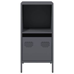 Berkfield Home Sideboard Anthracite 35x39x73.5 cm Cold-rolled Steel in Black - thumbnail 4