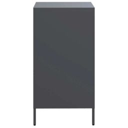 Berkfield Home Sideboard Anthracite 35x39x73.5 cm Cold-rolled Steel in Black - thumbnail 6