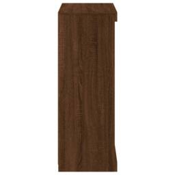Berkfield Home Sideboard with LED Lights Brown Oak 60.5x37x100 cm - thumbnail 7