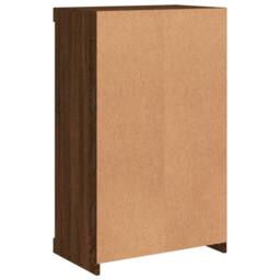 Berkfield Home Sideboard with LED Lights Brown Oak 60.5x37x100 cm - thumbnail 8