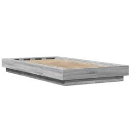 Berkfield Home Bed Frame without Mattress Grey Sonoma 90x190 cm Single - thumbnail 6