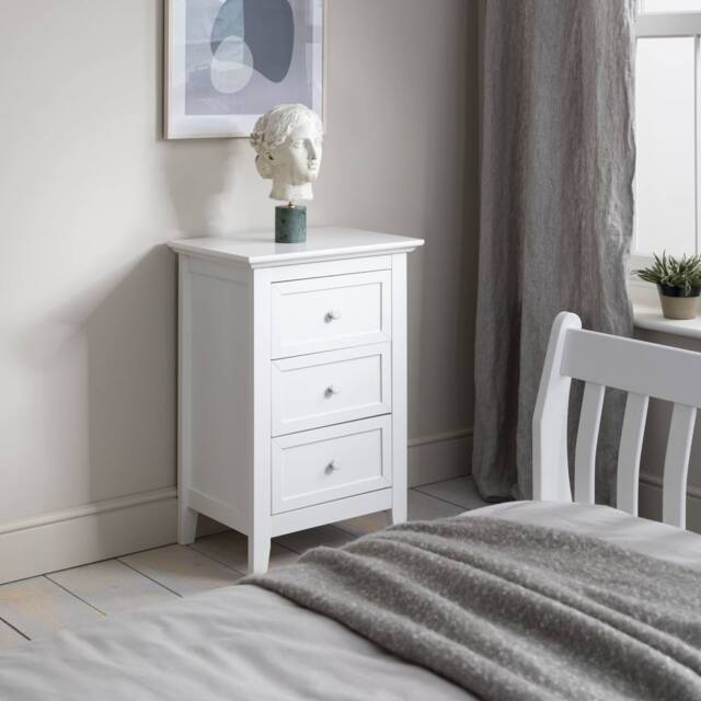 Nöa and Nani Torsby Side Table Chest 3 Drawer in White - image 1