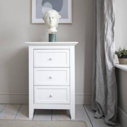 Nöa and Nani Torsby Side Table Chest 3 Drawer in White - thumbnail 2