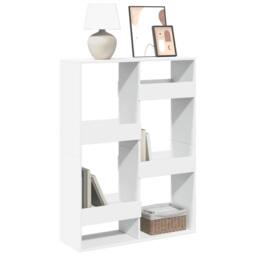 Berkfield Home Bookcase White 100x33x135 cm Engineered Wood - Size: 100 x 33 x 135 cm - thumbnail 2