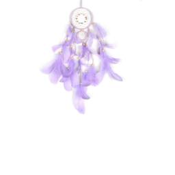 Lovii LED Dreamcatcher Wall Hanging Feather Decoration Boho Room Decor in Green - thumbnail 3